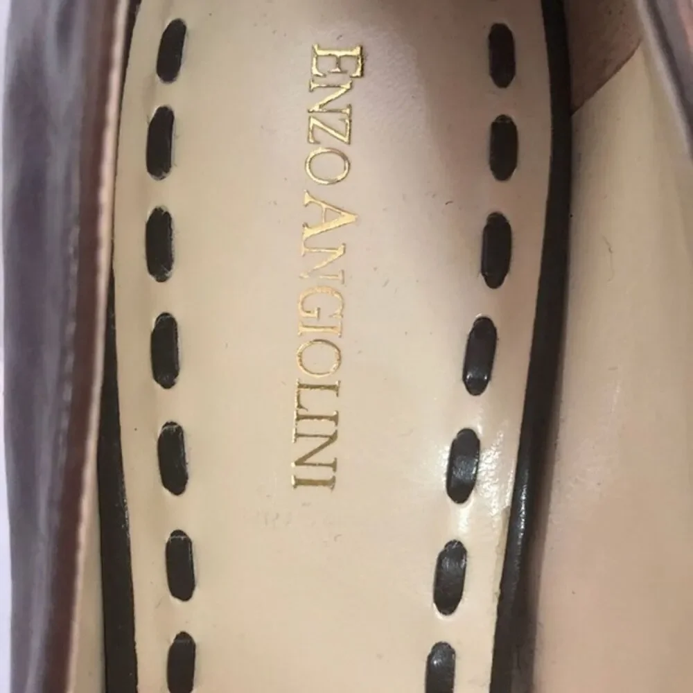 Enzo Angiolini Balinia Brown Leather Platform Heel Shoe Size 9